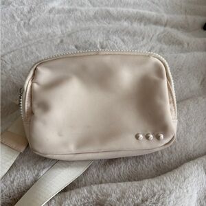 Anthropologie Cream Crossbody Bag